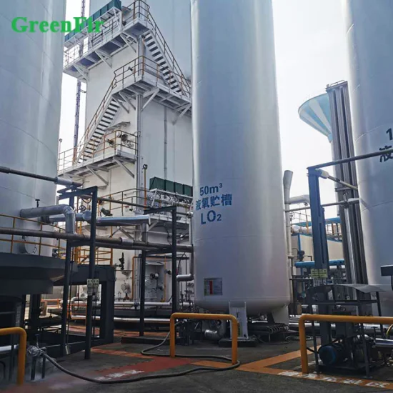 Заводская поставка изготавливает криогенную установку разделения воздуха ASU высокой чистоты, генератор кислорода, азота и аргона для медицинской промышленности.